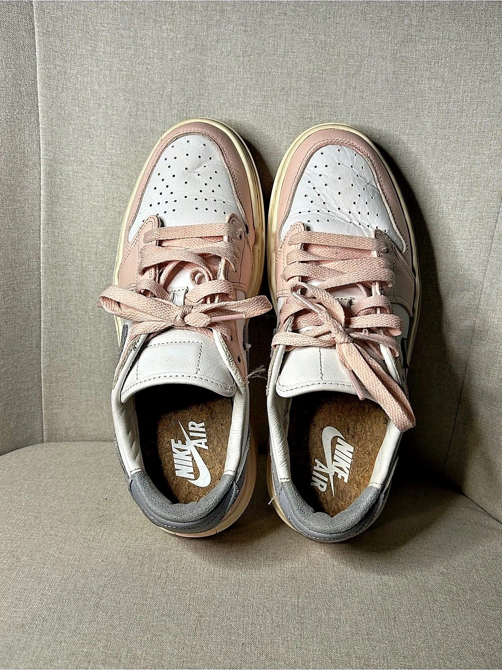 Nike Women's Sneakers Pink & White US 9